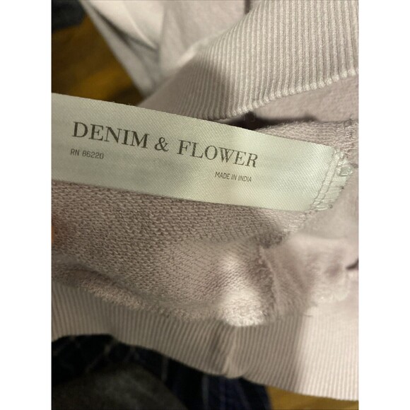 Denim & Flower‎ Ricky Singh Women’s Sweatshirt Pullover Pink Size M - Picture 6 of 7